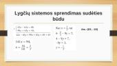 Lygčių sistemos, sprendimo būdai 14 puslapis