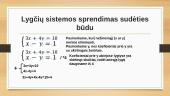 Lygčių sistemos, sprendimo būdai 15 puslapis