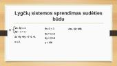 Lygčių sistemos, sprendimo būdai 19 puslapis