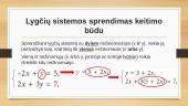Lygčių sistemos, sprendimo būdai 4 puslapis