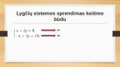 Lygčių sistemos, sprendimo būdai 8 puslapis