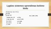 Lygčių sistemos, sprendimo būdai 10 puslapis