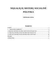 Neįgaliųjų moterų socialinė politika