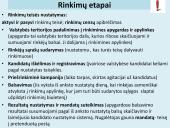 Rinkimų esmė. Lietuvos rinkimų sistema. Piliečių dalyvavimas politikoje 11 puslapis