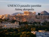 UNESCO pasaulio paveldai. Atėnų akropolis