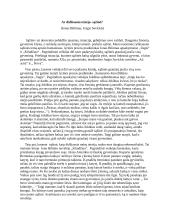 Kalbėjimas tema ,,Ar didžiausia teisėja- sąžinė?" (Jonas Biliūnas, Jurgis Savickis)