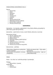 Makroekonomikos konspektas koliokviumui