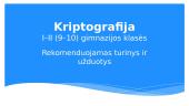 Kriptografija. Skaidrės