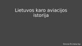 Lietuvos karo aviacijos istorija