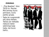 Muzikos grupės pristatymas. The Beatles 10 puslapis