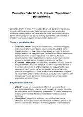 Žemaitės „Marti“ ir Vinco Krėvės „Skerdžius“. Palyginimas