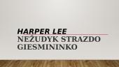 Knygos pristatymas „Nežudyk strazdo giesmininko“