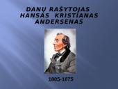 Danų rašytojas Hansas Kristianas Andersenas