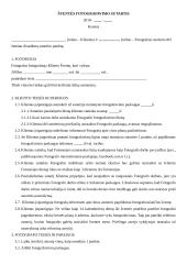 Šventės fotografavimo sutartis