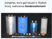 Kondensatoriai. Skaidrės 2 puslapis
