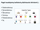 Kondensatoriai. Skaidrės 10 puslapis