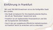Vokiečių kalba pristatymas apie miestą. Frankfurt 2 puslapis
