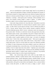 Kokia yra gamtos ir žmogaus ryšio prasmė?