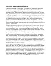 Tinklalaidės apie V. Šekspyrą refleksiją