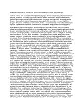 Analizė ir interpretacija. Atstumtųjų tema Franco Kafkos novelėje „Metamorfozė”