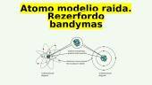 Atomo modelio raida. Rezerfordo bandymas (skaidrės)