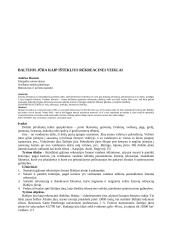 Baltijos jūra kaip išteklius rekreacinei veiklai