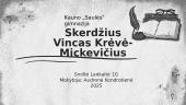 Skerdžius. Vincas Krėvė-Mickevičius