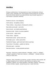 Antikos ir renesanso literatūros konspektas