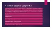 Cukrinis diabetas (pristatymas) 5 puslapis