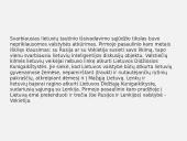 Pastangos atkurti Lietuvos nepriklausomybę. Skaidrės 3 puslapis