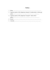 Įmonės UAB „Hegelmann transporte“ analizė