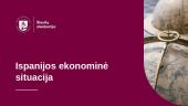 Ispanijos ekonominės situacijos rodikliai