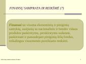 Finansų samprata, reikšmė ir jų funkcijos 7 puslapis