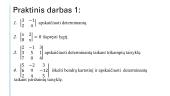 Determinantai. Skaidrės 4 puslapis