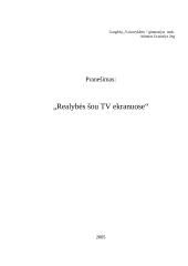 Realybės šou TV ekranuose