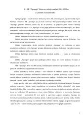Reklamos efektyvumo tyrimas ir biudžeto 2009 metams sudarymas: drabužių prekyba APB "Apranga" 3 puslapis