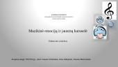 Edukacinis projektas. Muzikinė emocijų ir jausmų karuselė