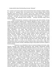 Istorijos ženklai Justino Marcinkevičiaus dramoje ,,Mažvydas‘‘