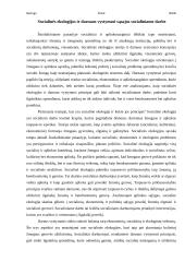 Socialinės ekologijos ir darnaus vystymosi sąsajos socialiniame darbe