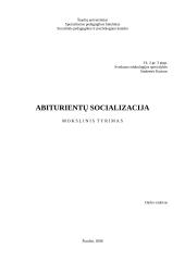 Tyrimas: abiturientų socializacija
