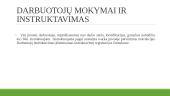 Darbdavių ir darbuotojų mokymas, atestavimas ir instruktavimas (instruktažai) 5 puslapis