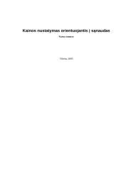 Kainos nustatymas orientuojantis į sąnaudas