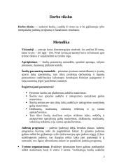 Šuolio į aukštį iš vietos judesių programos sukūrimas su ir be grįžtamojo ryšio tyrimas