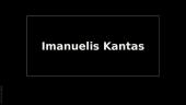 Skaidrės. Imanuelis Kantas