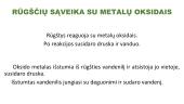 Rūgščių sąveika su metalų oksidais 4 puslapis