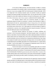 1-4 klasių mokinių neformalaus švietimo prieinamumo galimybės bendrojo ugdymo mokykloje 4 puslapis