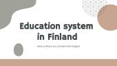 Education system in Finland