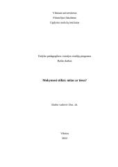 Mokymosi stiliai: mitas ar tiesa?