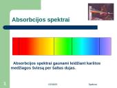 Spektrų rūšys (skaidrės) 8 puslapis