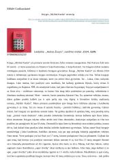 Knygos ,,Mylimi Kaulai“ recenzija